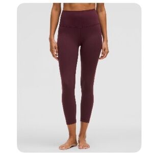 Lululemon Athletica Deep Red Leggings